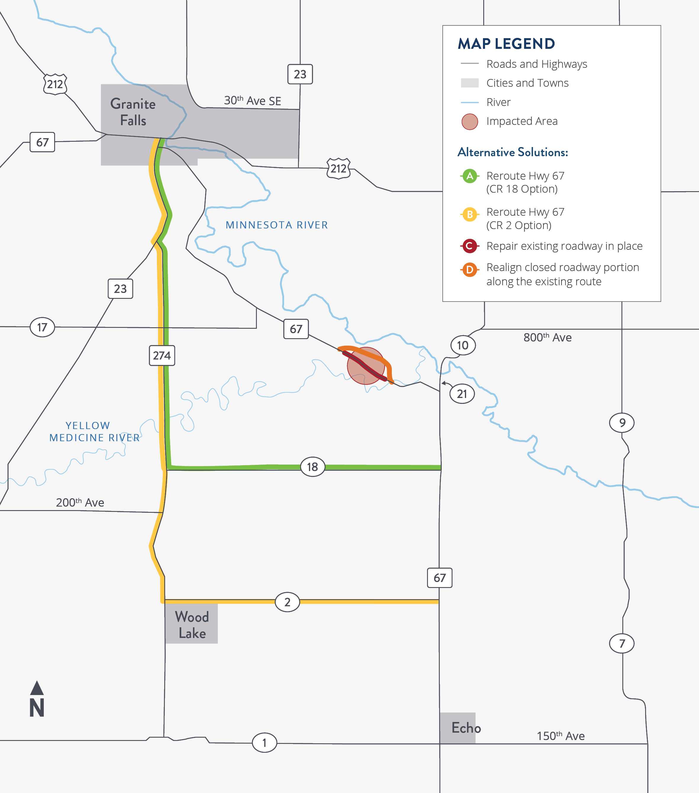 Repair and realignment challenges map